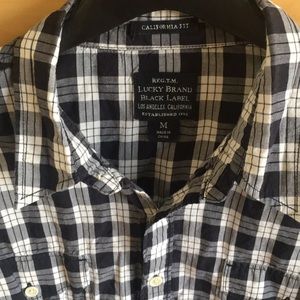 Lucky California fit checkered short sleeve shirt